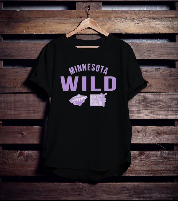 Minnesota Wild Hockey Fights Cancer T-Shirt