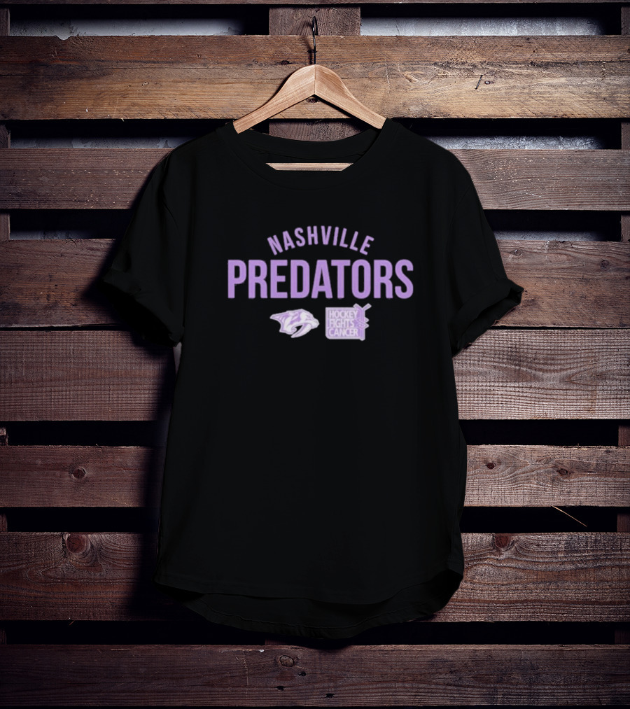 Nashville Predators Hockey Fights Cancer T-Shirt