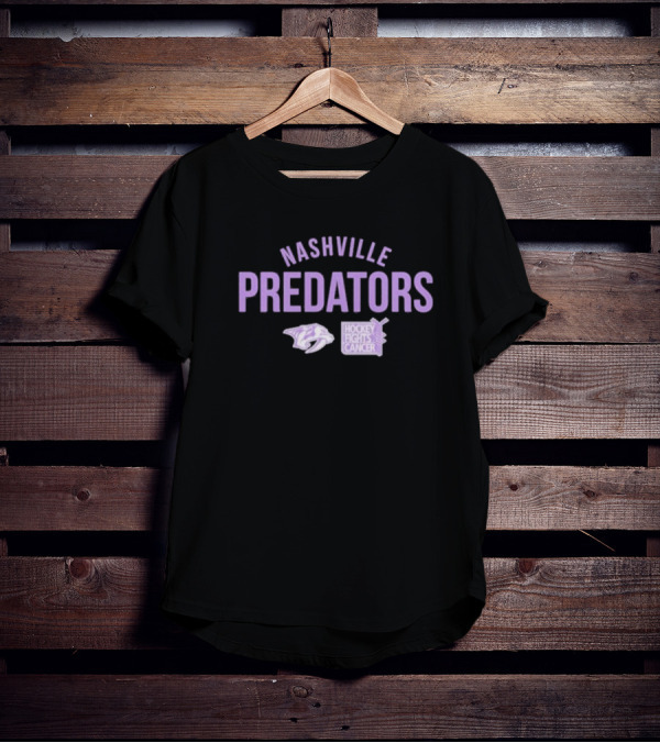 Nashville Predators Hockey Fights Cancer T-Shirt