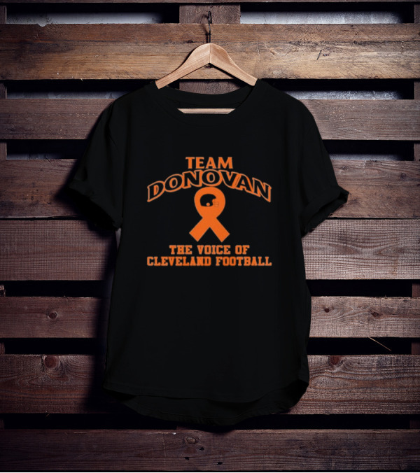 Nathan Zegura Team Donovan The Voice Of Cleveland Football T-Shirt