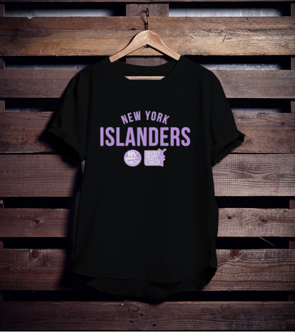 New York Islanders Hockey Fights Cancer Purple T-Shirt