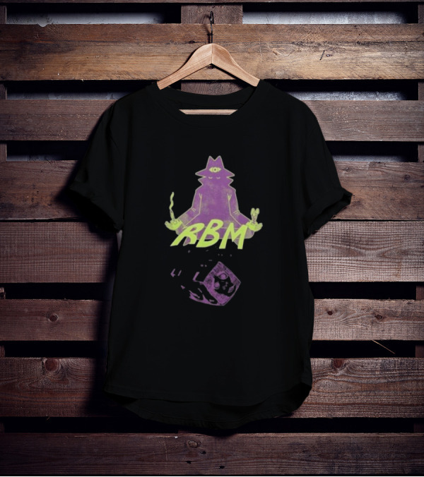 RBM Real Bad Man Merch With Mystical Meditation Icon And Cube T-Shirt