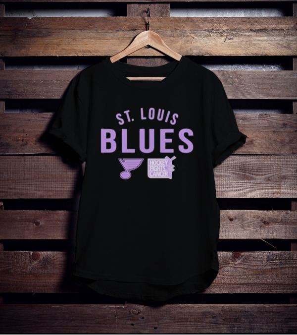 St. Louis Blues Hockey Fights Cancer Resilient Richmond T-Shirt