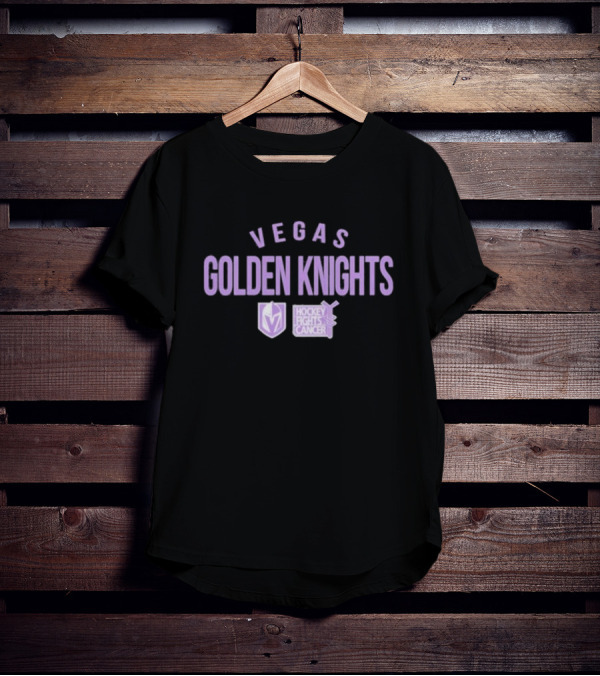 Vegas Golden Knights Hockey Fights Cancer Resilient Richmond T-Shirt