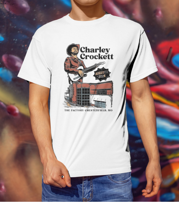 Charley Crockett Live At The Factory Chesterfield Missouri August 1 T-Shirt