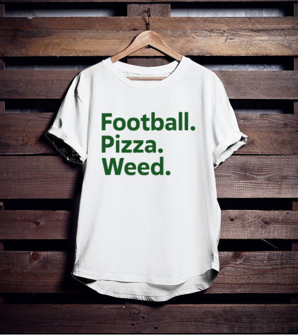 Dave Portnoy Football Pizza Weed Essentials T-Shirt