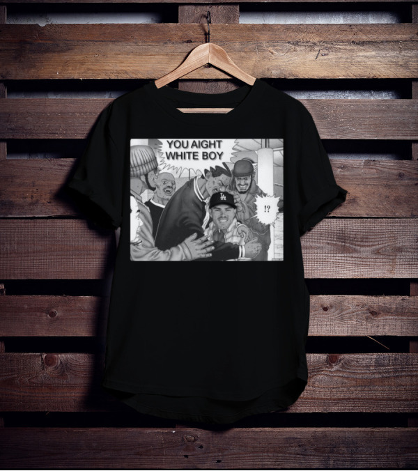 Freddie Freeman LA Dodgers You Aight White Boy Manga T-Shirt
