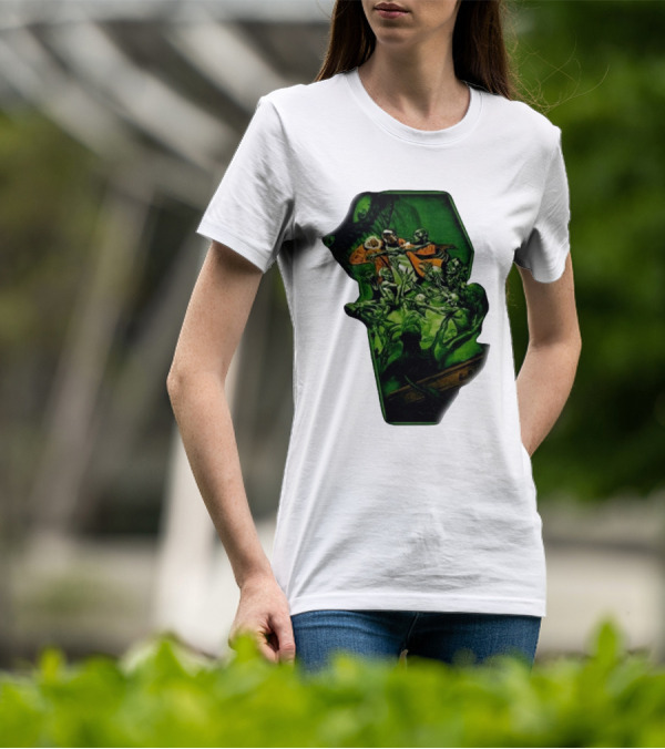 You Only Die 1nce SS Freddie Gibbs Zombie Battle Green Scene T-Shirt