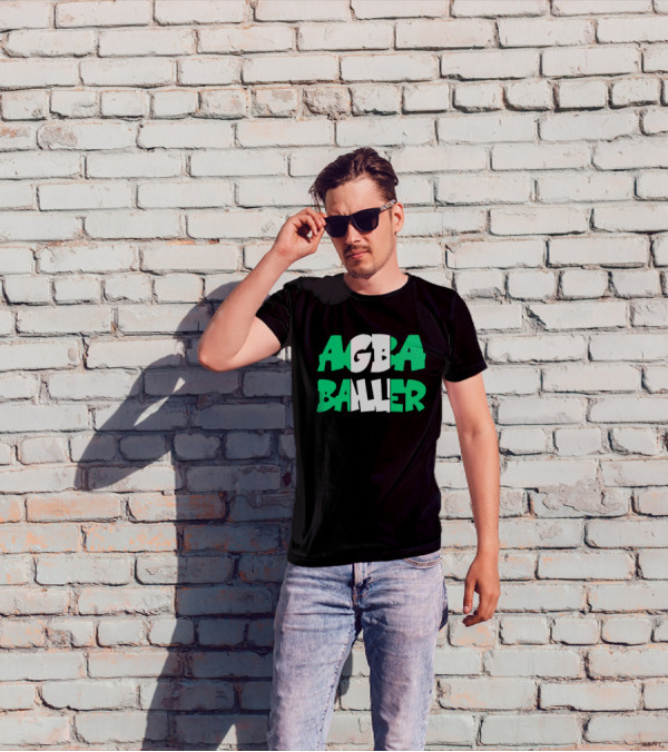 Agba Baller Wearing Agba Baller Agba Baller T-Shirt