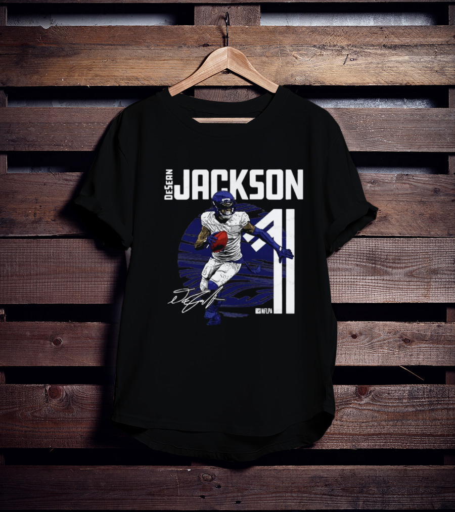 DeSean Jackson NFLPA Signature Baltimore Ravens Number 11 NFL T-Shirt