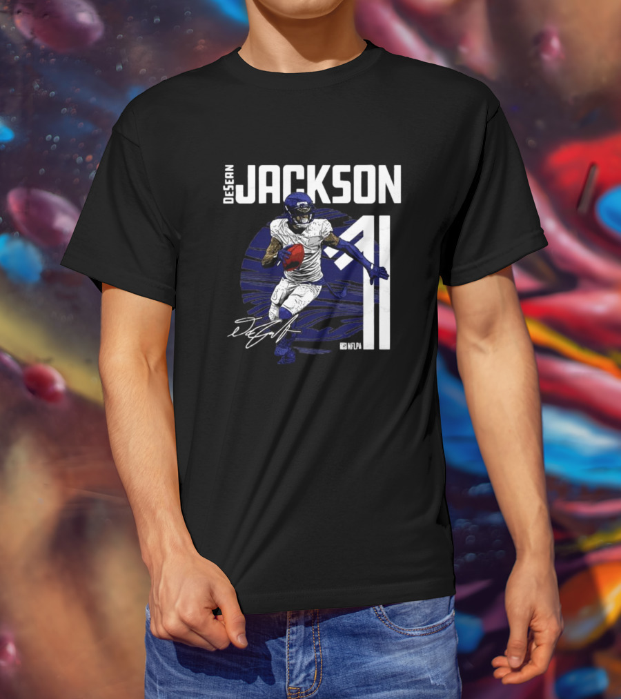 DeSean Jackson NFLPA Signature Baltimore Ravens Number 11 NFL T-Shirt