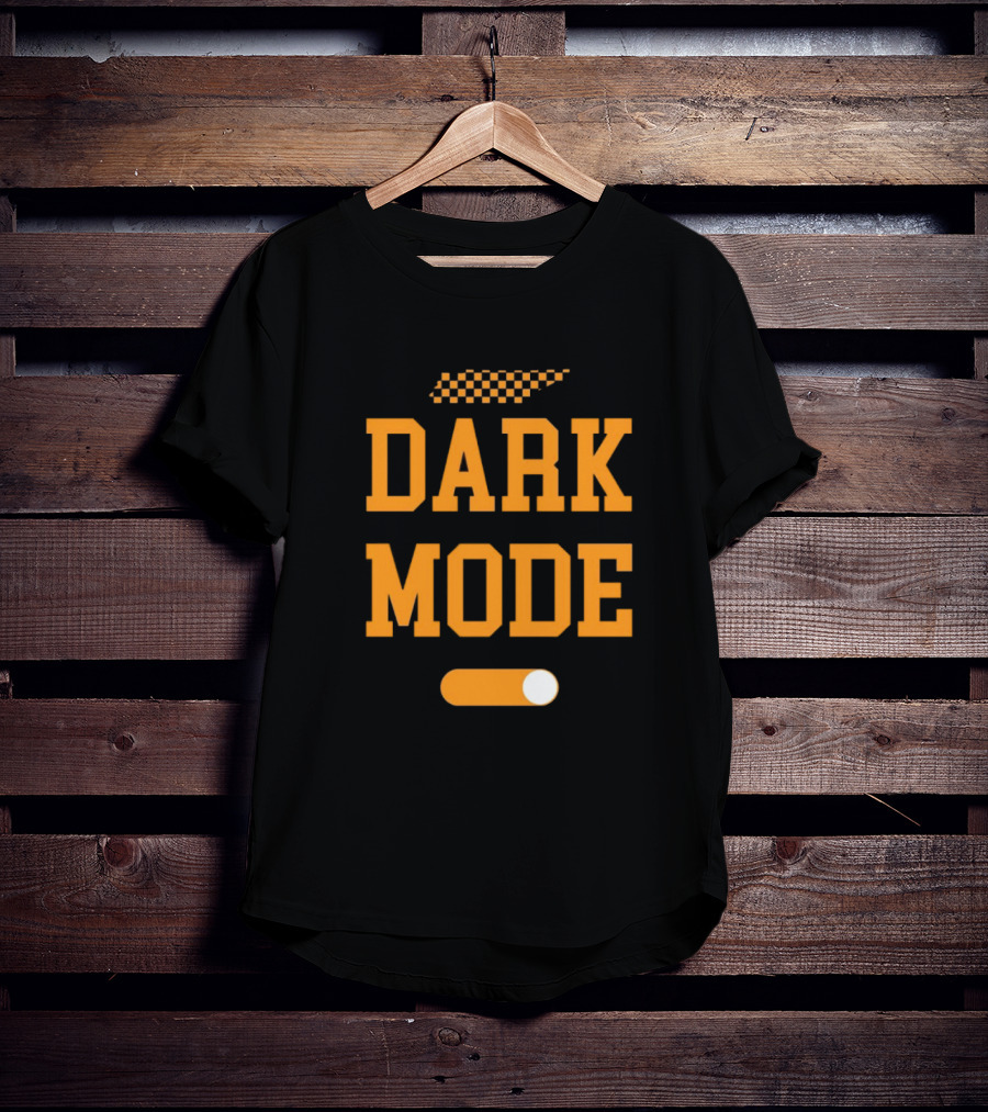 Tennessee Vols Dark Mode On Knoxtalgia Checkerboard T-Shirt