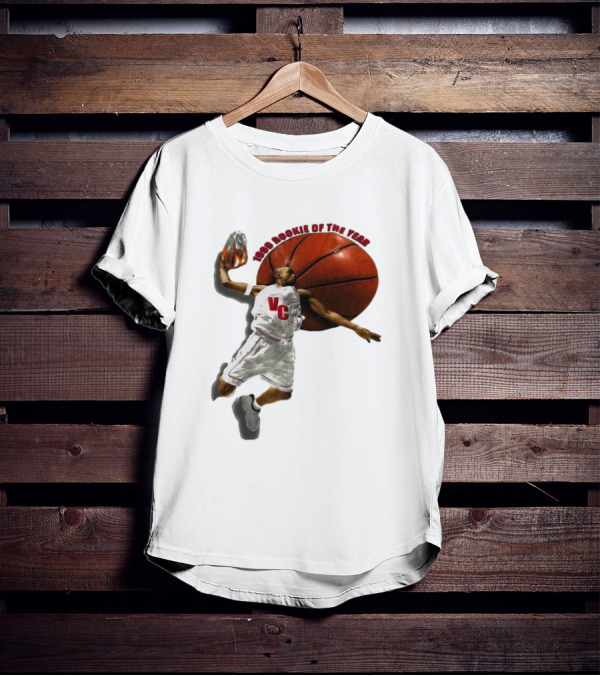 1999 Rookie Of The Year VC Toronto Raptors NBA Signature Vince Carter T-Shirt