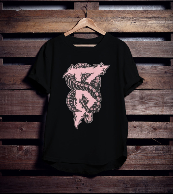 Beartooth Band Merch Metal Snake Pink T-Shirt