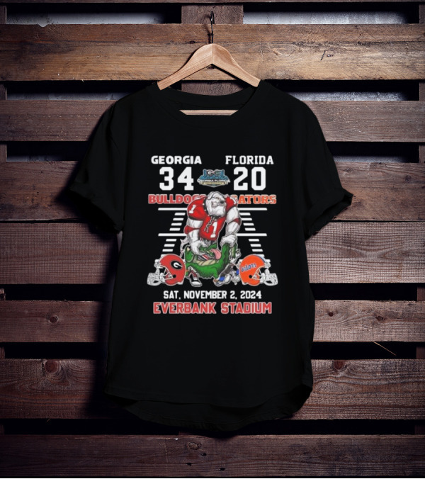 Georgia Bulldogs 34 Florida Gators 20 Everbank Stadium November 2, T-Shirt