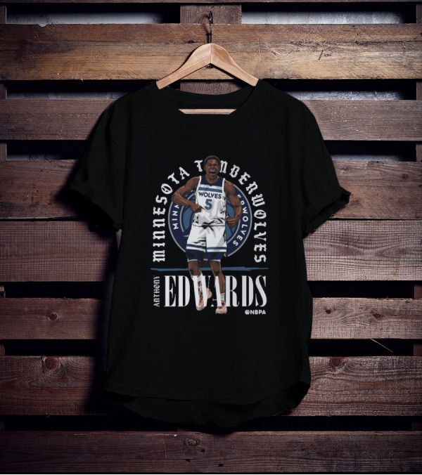 Anthony Edwards Minnesota Timberwolves Wolves NBPA T-Shirt