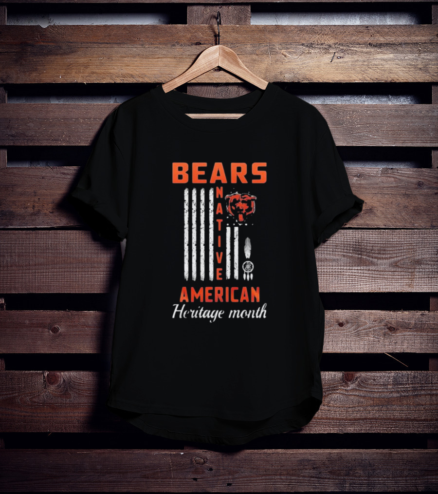Chicago Bears Native American Heritage Month Bears American Heritage Month T-Shirt