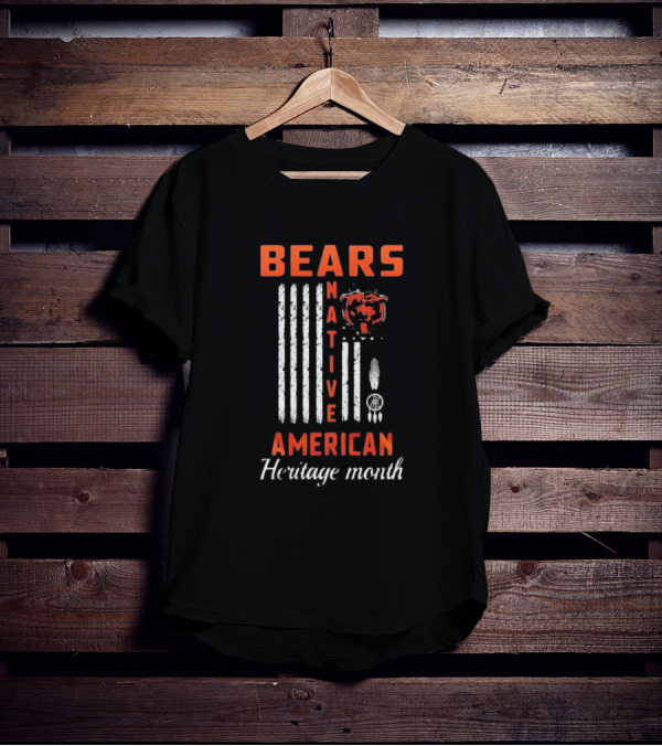 Chicago Bears Native American Heritage Month Bears American Heritage Month T-Shirt