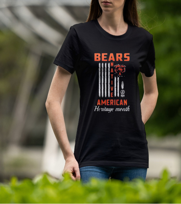 Chicago Bears Native American Heritage Month Bears American Heritage Month T-Shirt