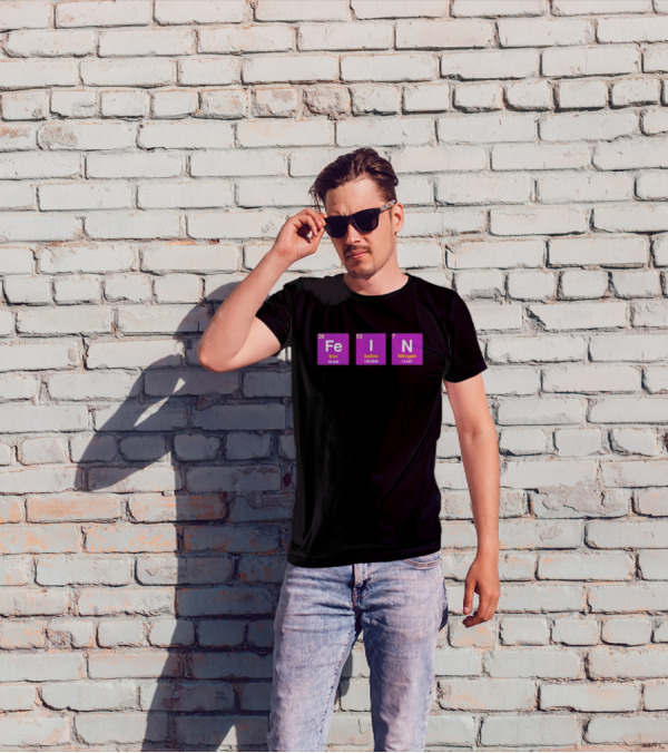 Funny Ahh FEIN Elements Iron Iodine Nitrogen Chemistry Blocks T-Shirt
