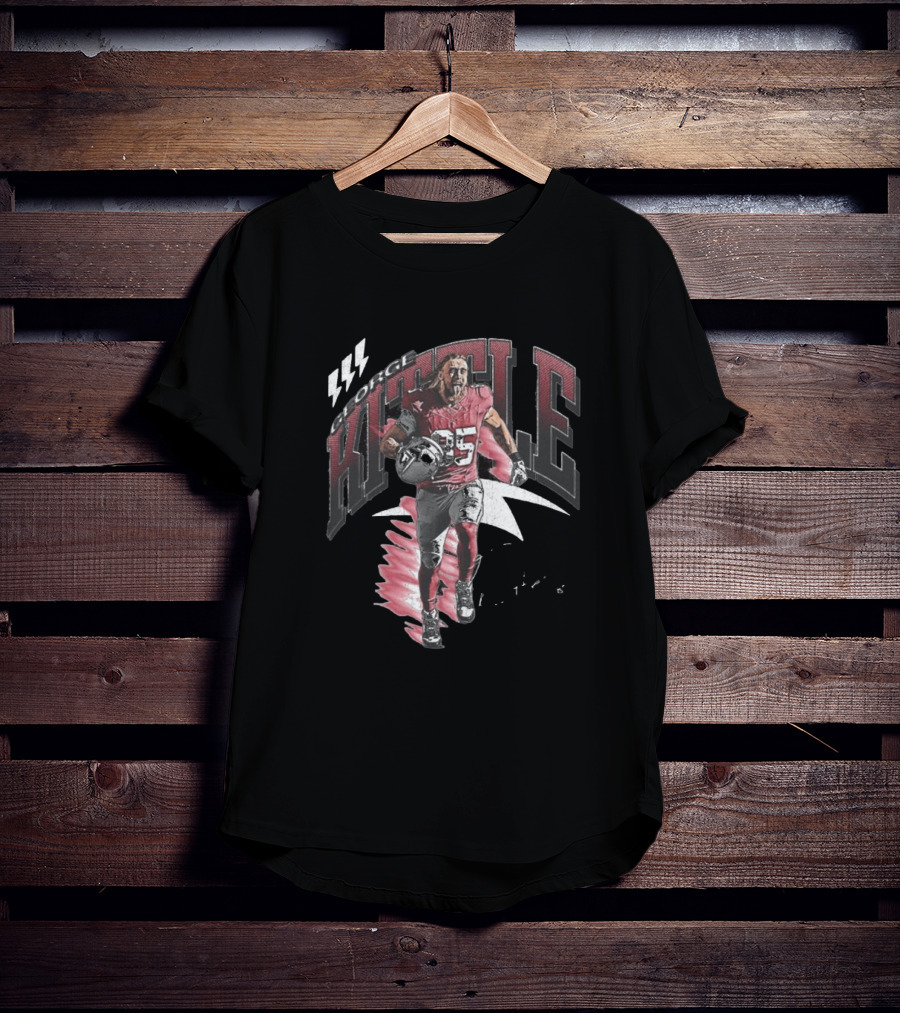 George Kittle San Francisco 49ers Football Retro 85 Signature T-Shirt