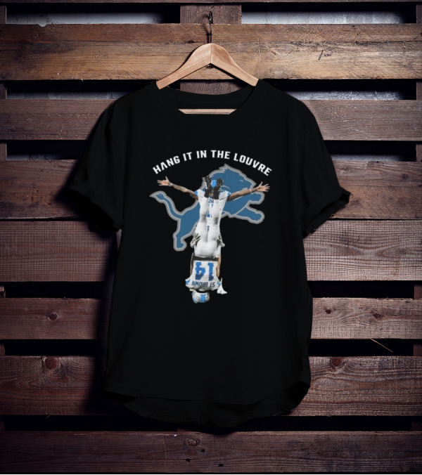Hang It In The Louvre Detroit Lions St. Brown T-Shirt