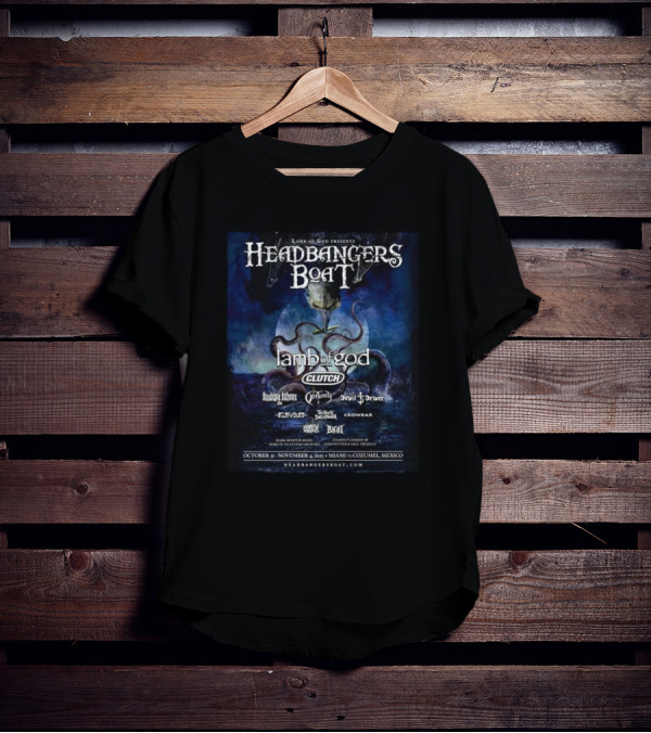 Lamb Of God Headbangers Boat 2025 Miami To Cozumel With Clutch And Special Guests October 31 To November 4 T-Shirt
