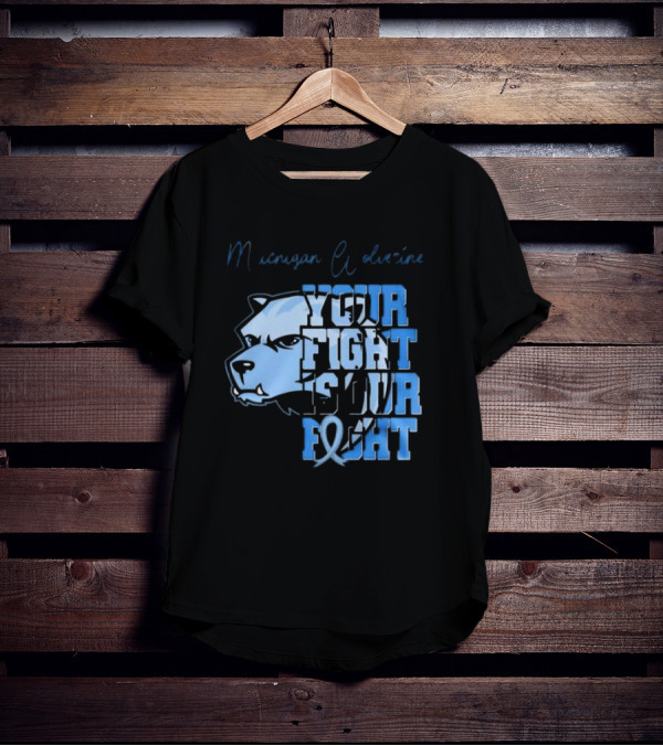 Michigan Wolverines Your Fight Is Our Fight Tackle Diabetes Awareness T-Shirt