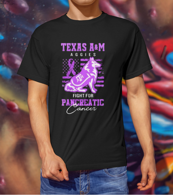 Texas A&M Aggies Fight For Pancreatic Cancer T-Shirt