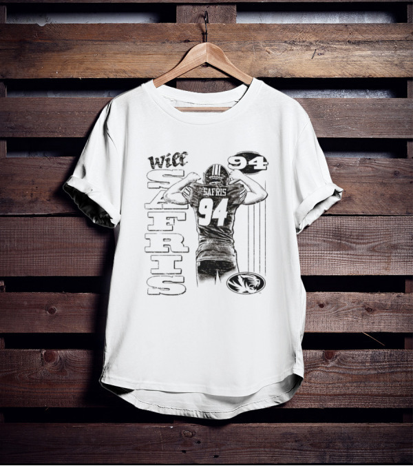 Will Safris 94 Missouri Tigers Football Player T-Shirt