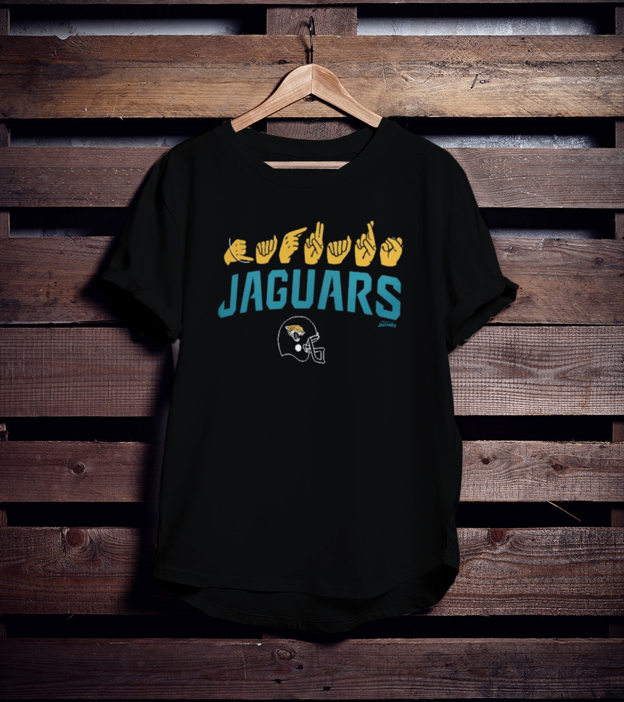 Jacksonville Jaguars ASL Jaguars Football Helmet NFL Collection T-Shirt