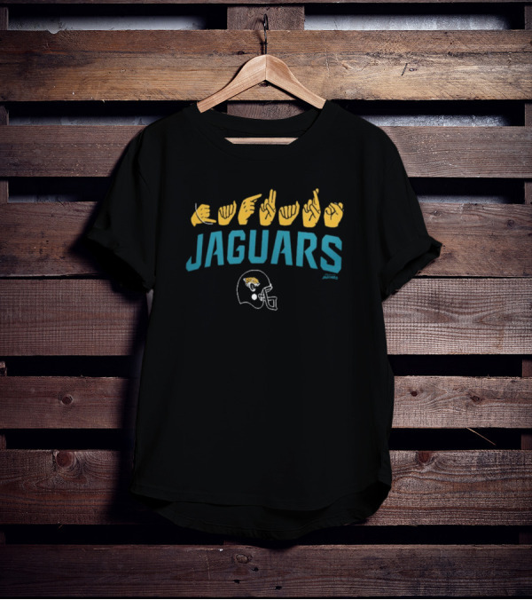 Jacksonville Jaguars ASL Jaguars Football Helmet NFL Collection T-Shirt