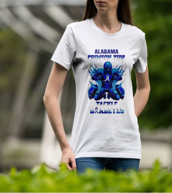 Alabama Crimson Tide Football Tackle Diabetes Awareness Month November T-Shirt