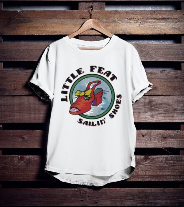 Little Feat Sailin’ Shoes Bow Tie Red Shoe T-Shirt