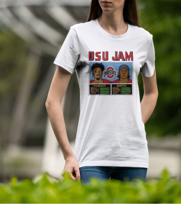 OSU Jam Egbuka Smith Ohio State Football Speed Routes Catch Juke T-Shirt