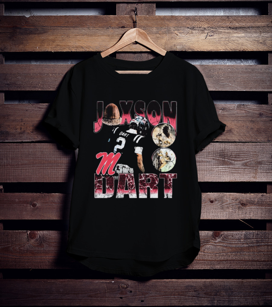 Jaxson Dart M Ole Miss Rebels 90s Football T-Shirt