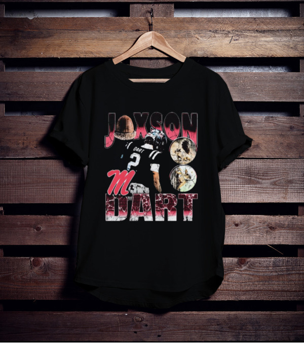 Jaxson Dart M Ole Miss Rebels 90s Football T-Shirt