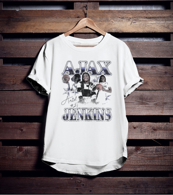 Ariel Jenkins A.Jax Georgetown Hoyas 90s Retro Basketball #21 Signature T-Shirt