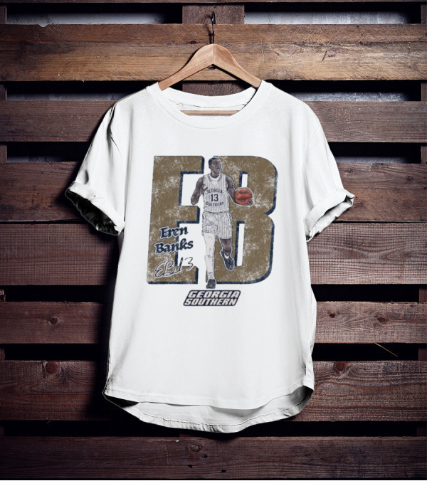 Eren Banks EB13 Georgia Southern Vintage Basketball Cartoon T-Shirt