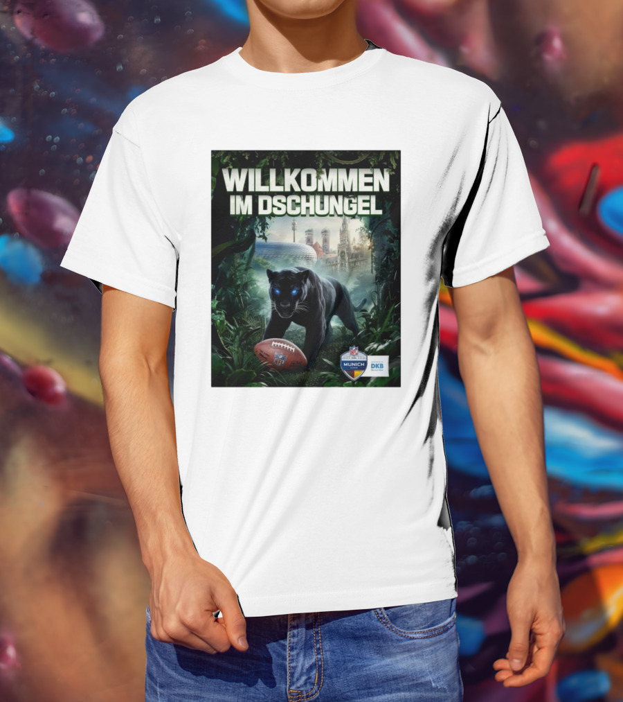 Willkommen Im Dschungel NFL München The Panthers Are Coming T-Shirt