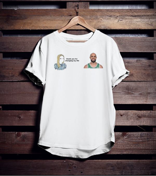 Thank You For Changing My Life Derrick White Boston Celtics NBA T-Shirt