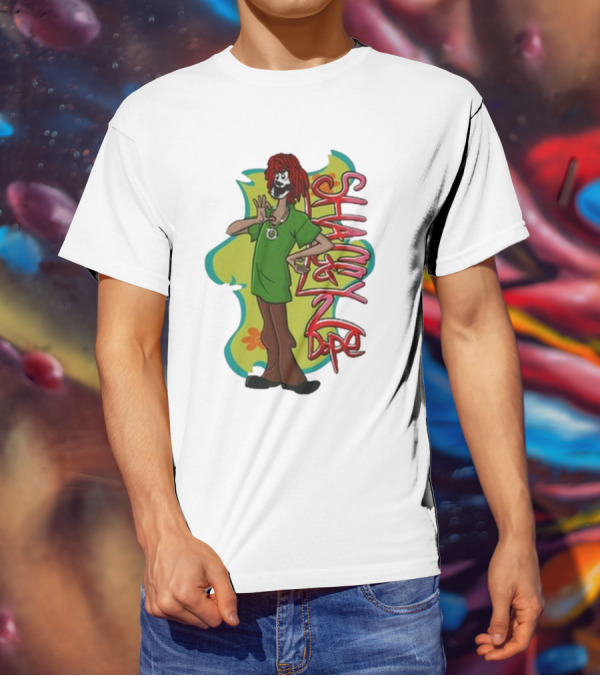 Shaggy 2 Dope Cartoon Character With Green T-Shirt