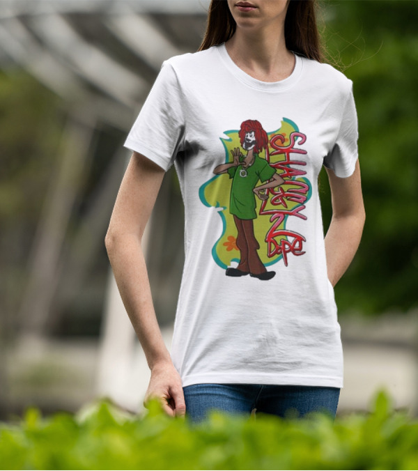 Shaggy 2 Dope Cartoon Character With Green T-Shirt