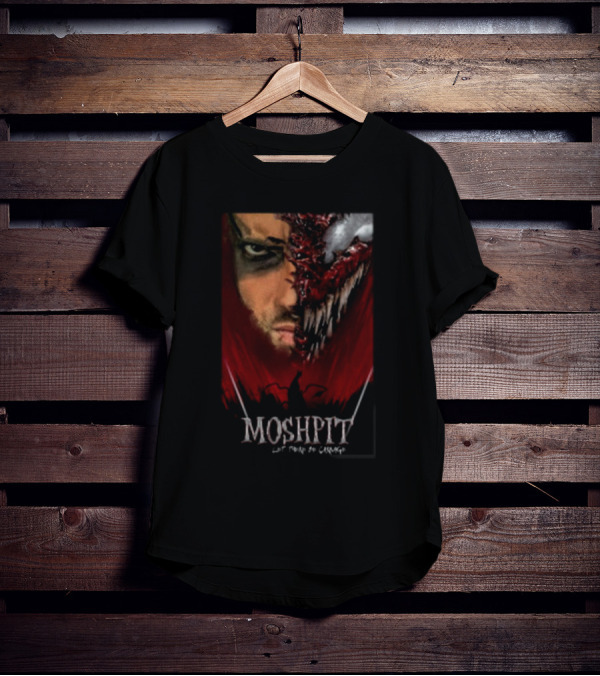 MOSHPIT Let There Be Carnage Half Human Half Monster Face T-Shirt