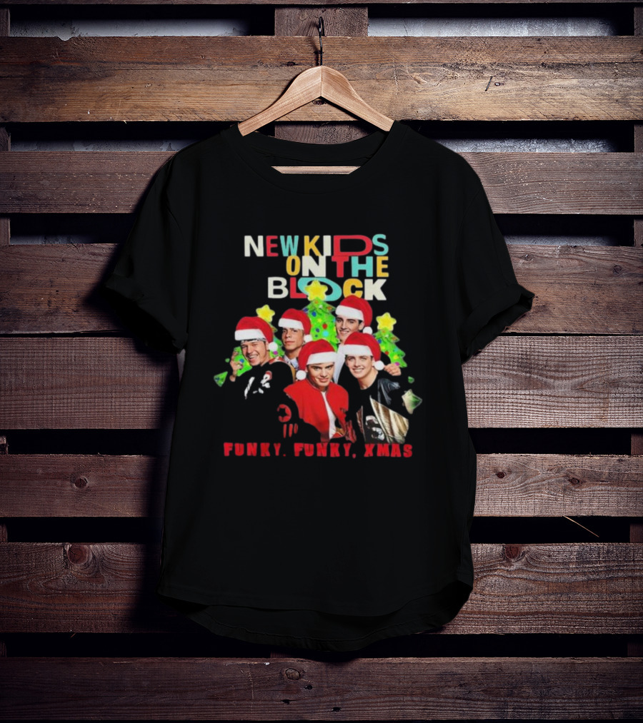 New Kids On The Block NKOTB Funky Funky Xmas Christmas T-Shirt