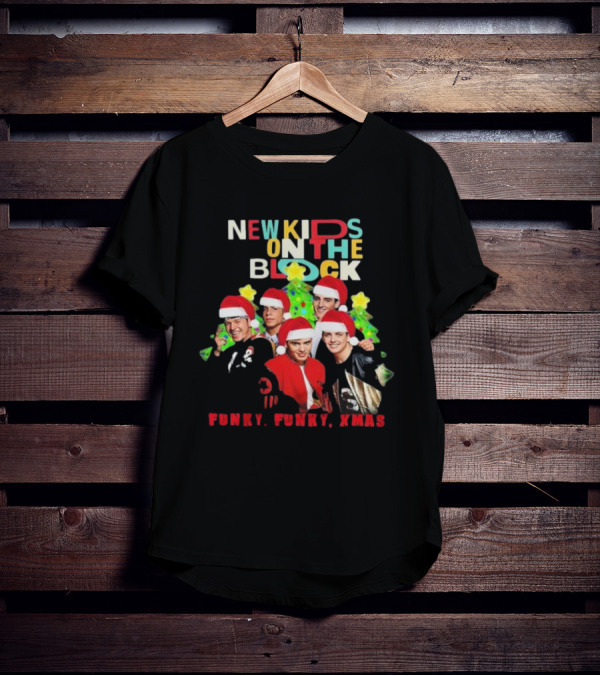 New Kids On The Block NKOTB Funky Funky Xmas Christmas T-Shirt
