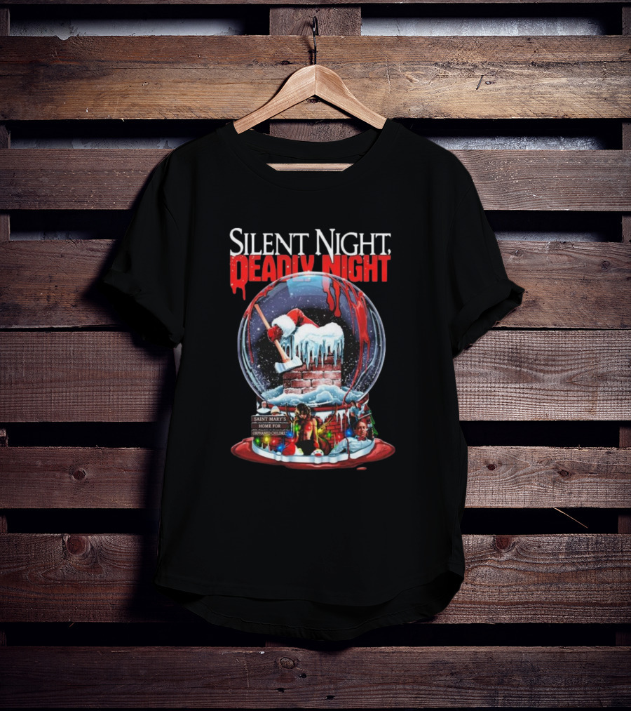 Silent Night Deadly Night Saint Mary's Home For Orphaned Children Frozen In Fear T-Shirt