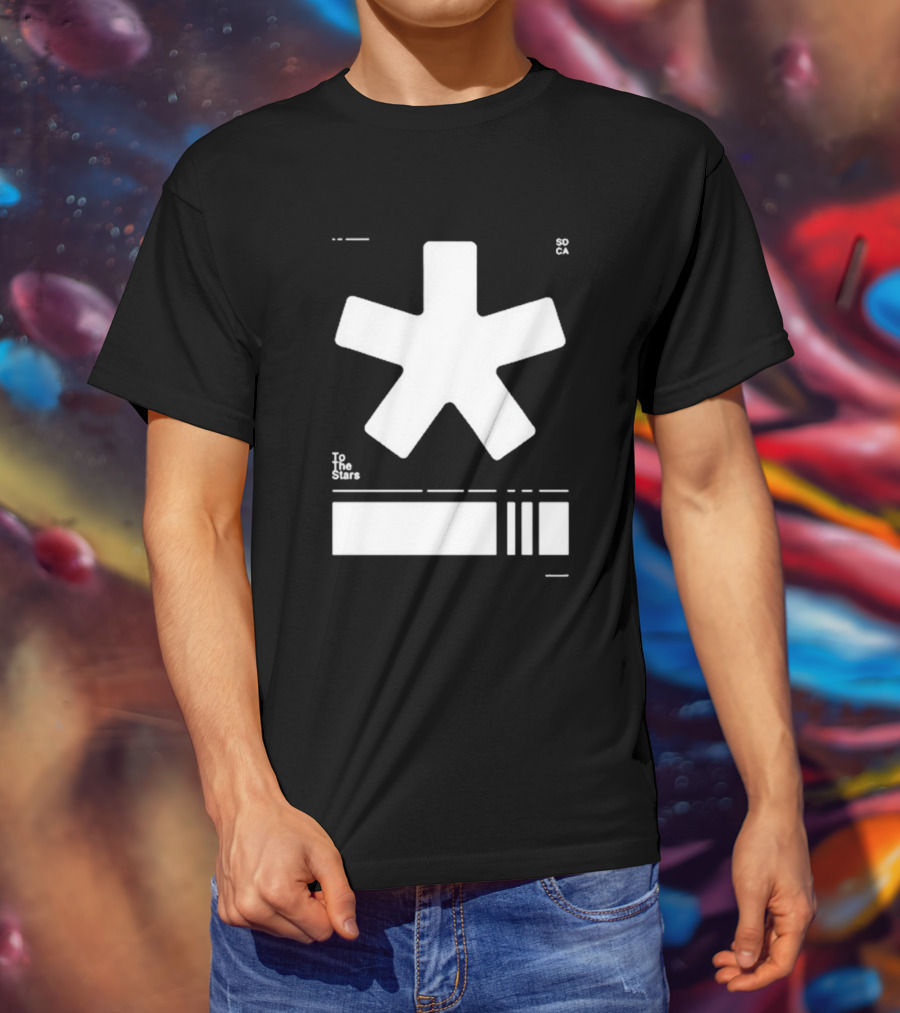 To The Stars Asterisk SOCA Barcode T-Shirt