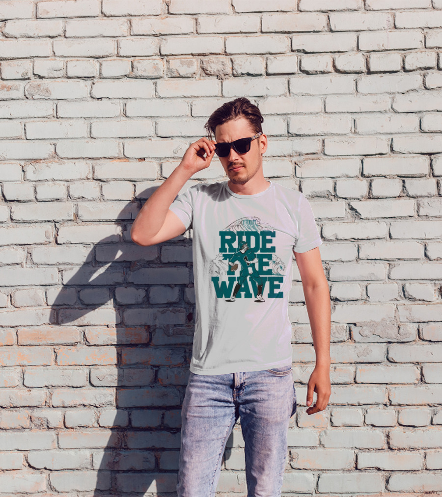 Ride The Wave Coastal Carolina University Football Quarterback Wave T-Shirt