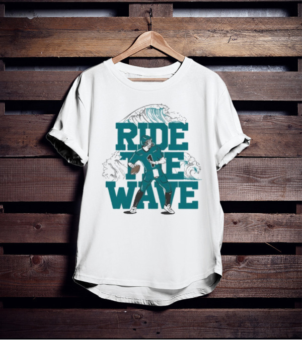Ride The Wave Coastal Carolina University Football Quarterback Wave T-Shirt